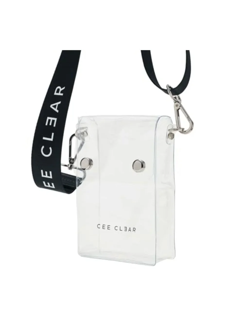 Clear Stadium Approved Crossbody Bag with Detachable Strap